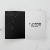 Halloween Skeleton Geburtstag Karte (Innenseite)