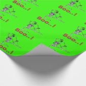 Halloween Skeleton Geschenkpapier (Ecke)