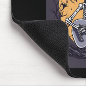 Halloween Skeleton Gitarrenmusik Funny Skul Mousepad (Ecke)