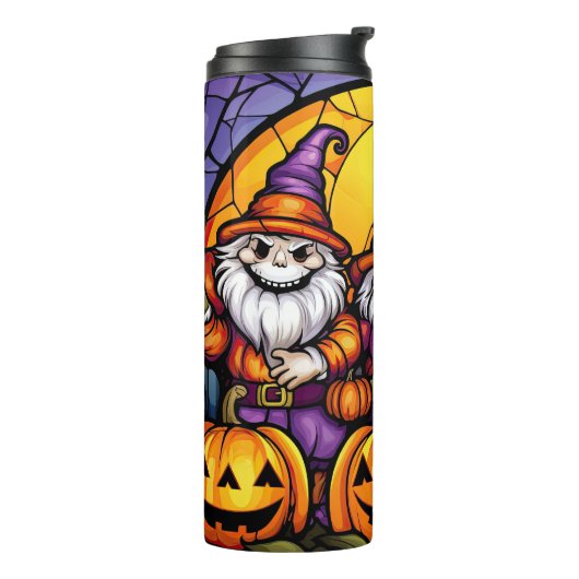 Halloween Skeleton Gnomes Thermosbecher (Nach links gedreht)