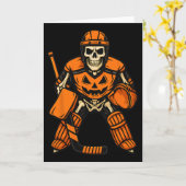Halloween Skeleton Goalie Pumpkin Costume, Grandso Karte (Gelbe Blume)
