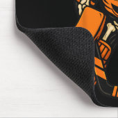 Halloween Skeleton Goalie Pumpkin Costume, Grandso Mousepad (Ecke)