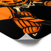 Halloween Skeleton Goalie Pumpkin Costume, Grandso Poster (Ecke)