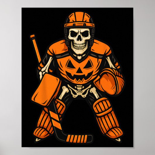 Halloween Skeleton Goalie Pumpkin Costume, Grandso Poster (Vorne)