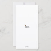 Halloween Skeleton Grabstein Fotokarte Feiertagskarte (Rückseite)