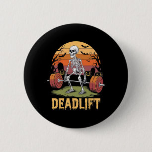 Halloween Skeleton Gym Workout Gewicht Lif Button