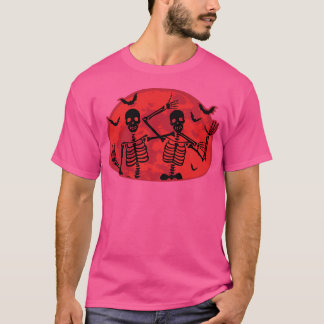 Halloween Skeleton Halloween Kostümtrick oder Trep T-Shirt