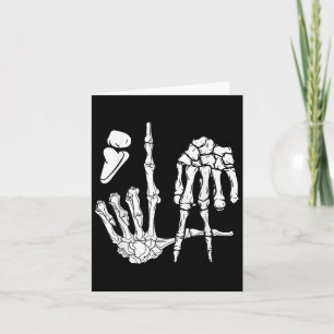 Halloween Skeleton Hand Comma La Punctuation Kamal Karte