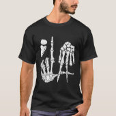 Halloween Skeleton Hand Comma La Punctuation Kamal T-Shirt (Vorderseite)