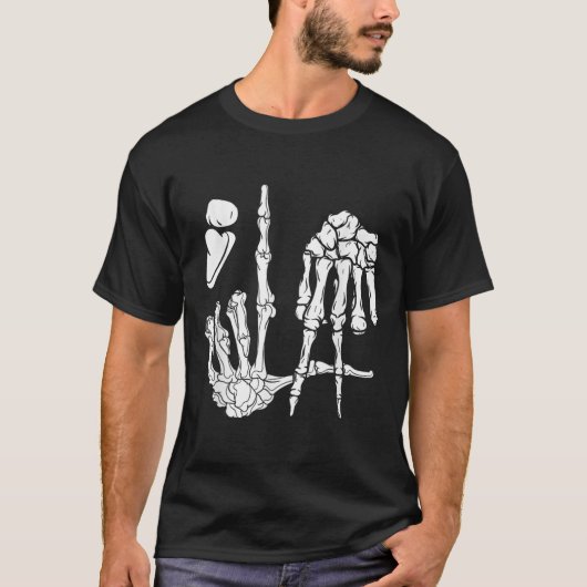 Halloween Skeleton Hand Comma La Punctuation Kamal T-Shirt (Vorderseite)
