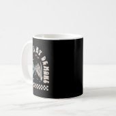 Halloween Skeleton Hand Funny Vibing mit meinem Dä Kaffeetasse (Vorderseite Links)