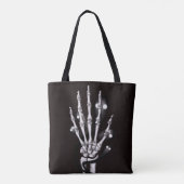 Halloween Skeleton Hand Goth Tasche (Rückseite)