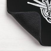 Halloween Skeleton Hand Rock und Roll Drum Mousepad (Ecke)