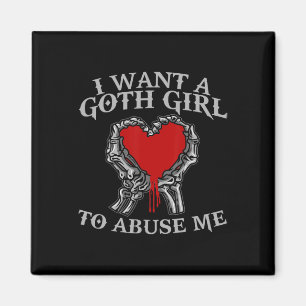 Halloween Skeleton Hand Wollte ich ein Goth Girl z Magnet