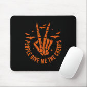 Halloween Skeleton Handfall Leute geben mir Cr Mousepad (Mit Mouse)