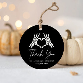 Halloween Skeleton Hands Baby Dusche Geschenkanhänger