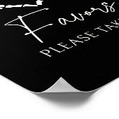 Halloween Skeleton Hands Baby Shower Favoriten Sch Poster (Ecke)