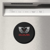 Halloween Skeleton Hands bilden Herz-Gotik Magnet (In Situ (Geschirrspüler))