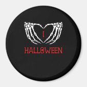 Halloween Skeleton Hands bilden Herz-Gotik Magnet (Vorne)