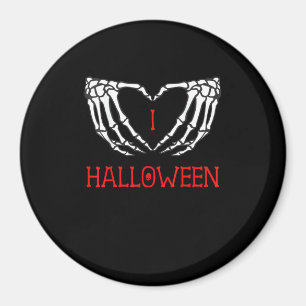 Halloween Skeleton Hands bilden Herz-Gotik Magnet