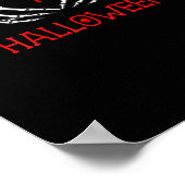 Halloween Skeleton Hands bilden Herz-Gotik Poster (Ecke)