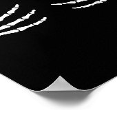 Halloween Skeleton Hands Brust Beängstigend Bra Poster (Ecke)