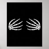 Halloween Skeleton Hands Brust Beängstigend Bra Poster (Vorne)