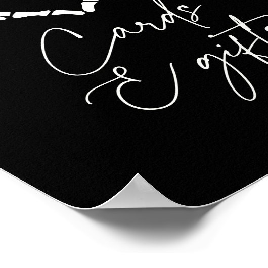 Halloween Skeleton Hands Duschkarten und Geschenke Poster (Ecke)