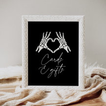 Halloween Skeleton Hands Duschkarten und Geschenke