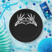 Halloween - Skeleton Hands Herz Pappteller (Party)