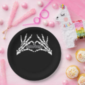 Halloween - Skeleton Hands Herz Pappteller (Party)