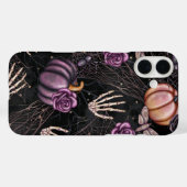 HALLOWEEN SKELETON HANDS PUMPKINS ROSE Case-Mate iPhone HÜLLE (Rückseite (Horizontal))