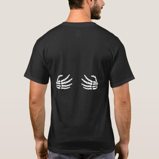 Halloween Skeleton Hands T-Shirt | Funny Spooky Pu (Rückseite)