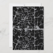 Halloween Skeleton Herz Hand Gothic Einladung (Rückseite)