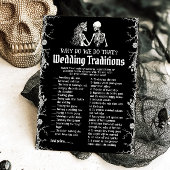 Halloween Skeleton Hochzeit Traditionen Bridal Spi Einladung