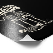 Halloween Skeleton I fand Humerus Funny Costume Fotodruck (Ecke)