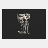 Halloween Skeleton I fand Humerus Funny Costume Geschenkpapier Set (Vorderseite)