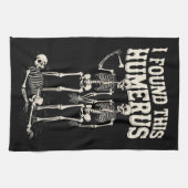 Halloween Skeleton I fand Humerus Funny Costume Geschirrtuch (Horizontal)