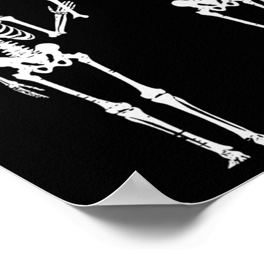 Halloween Skeleton I fand Humerus Funny Costume M Poster (Ecke)