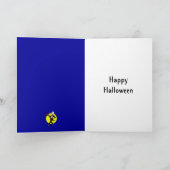 Halloween Skeleton im Tuxedo-Anzug Karte (Innenseite)