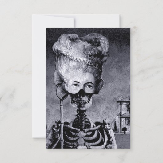 Halloween Skeleton Invite Einladung (Vorderseite)