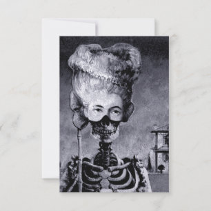 Halloween Skeleton Invite Einladung