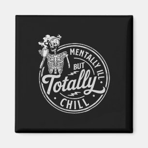 Halloween Skeleton-Kaffee mental schlecht, aber to Magnet