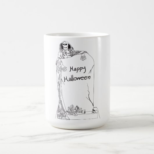 HALLOWEEN SKELETON KAFFEETASSE (Mittel)