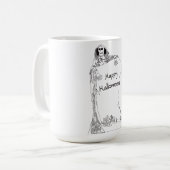 HALLOWEEN SKELETON KAFFEETASSE (Vorderseite Links)