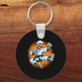 Halloween Skeleton Karate 1 Schlüsselanhänger (Vorderseite)