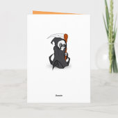 Halloween Skeleton Karte (Rückseite)