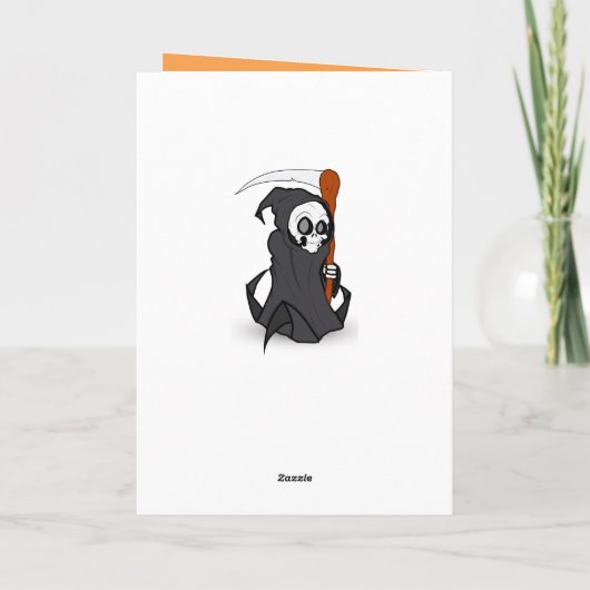 Halloween Skeleton Karte (Rückseite)