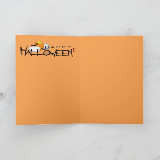 Halloween Skeleton Karte (Innenseite)