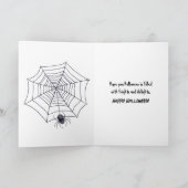 Halloween Skeleton Klavier spielen Karte (Innenseite)